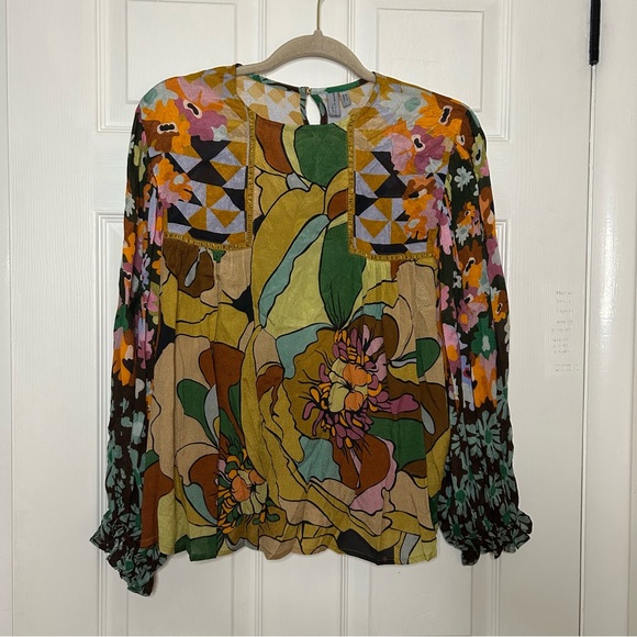 Anthropologie Blank London Miranda Peasant Blouse - Picture 4 of 10